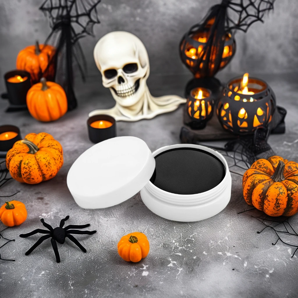 30G White Round Professional Vegan And Cruelty Free Oil BasedBody Art Face Paints Kids Boys And Girls