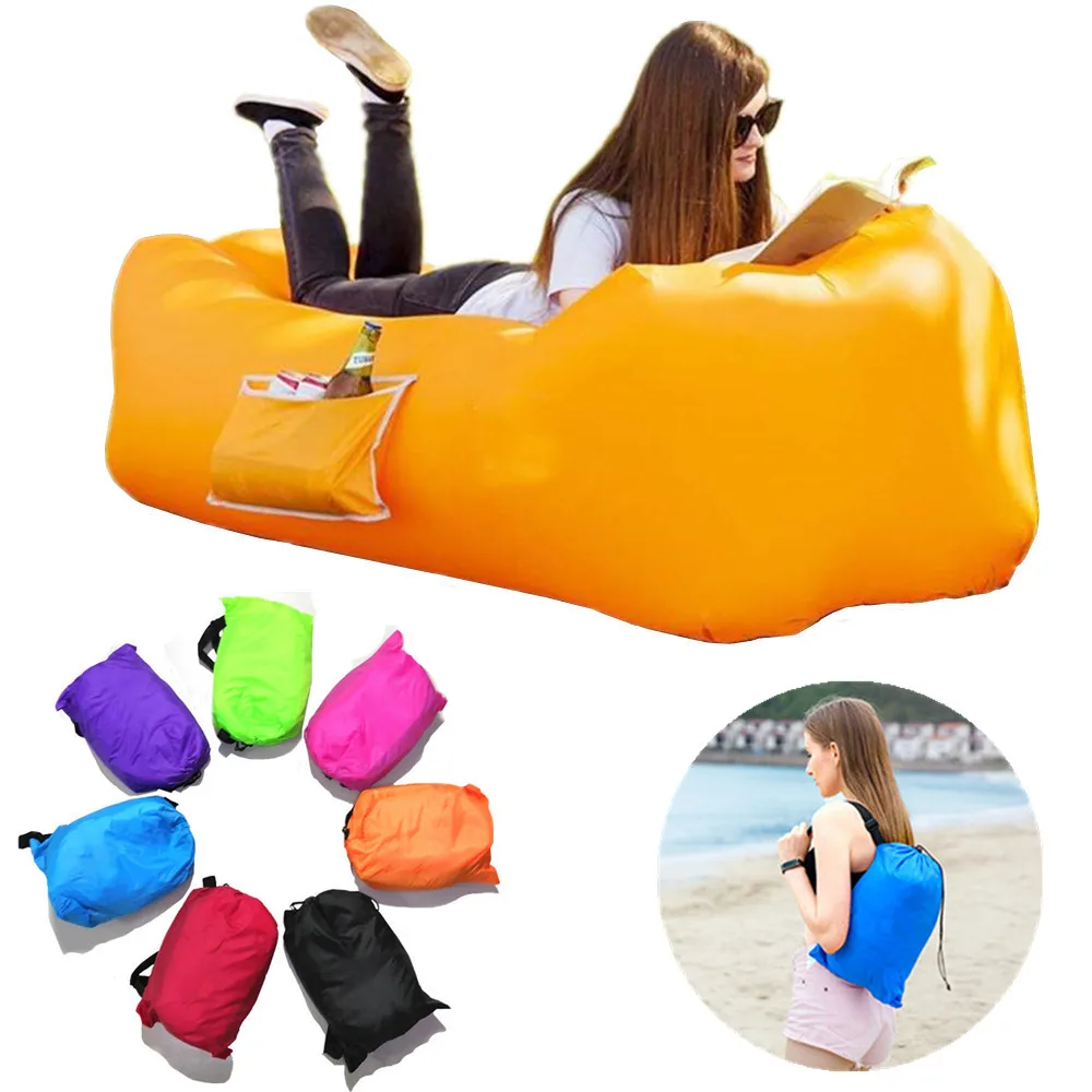 New Design New Experience Breathable Inflatable Lounger Beach Air Chair Camping & Hiking Lazy Inflatable Sofa