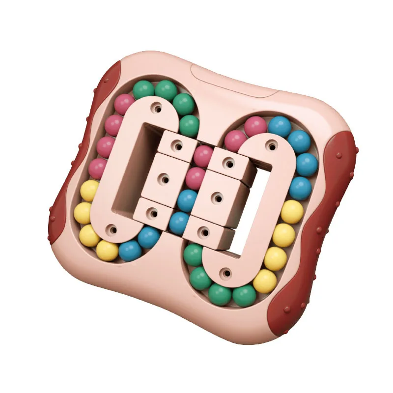 Amazon Top Seller Stress Release Spinner Puzzles Cube Decompression Fingertip Toy Rotating Magic Bean Fidget Magic Cube