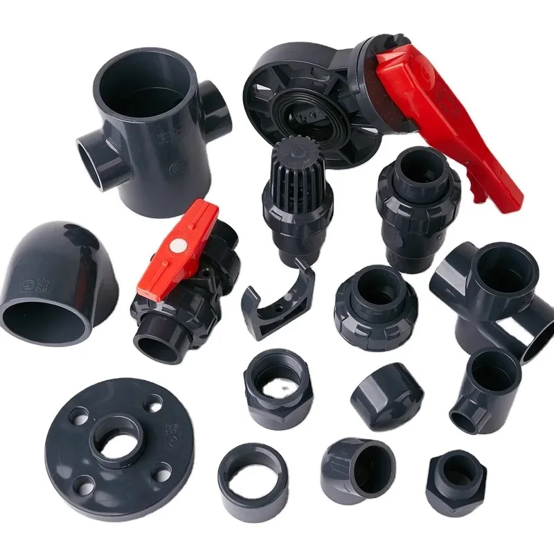 Завод UPVC CPVC ASTM SCH80 SCH40 Din Asni Jis Cns компактный одинарный/двойной Соединительный шаровой клапан ПВХ фитинги