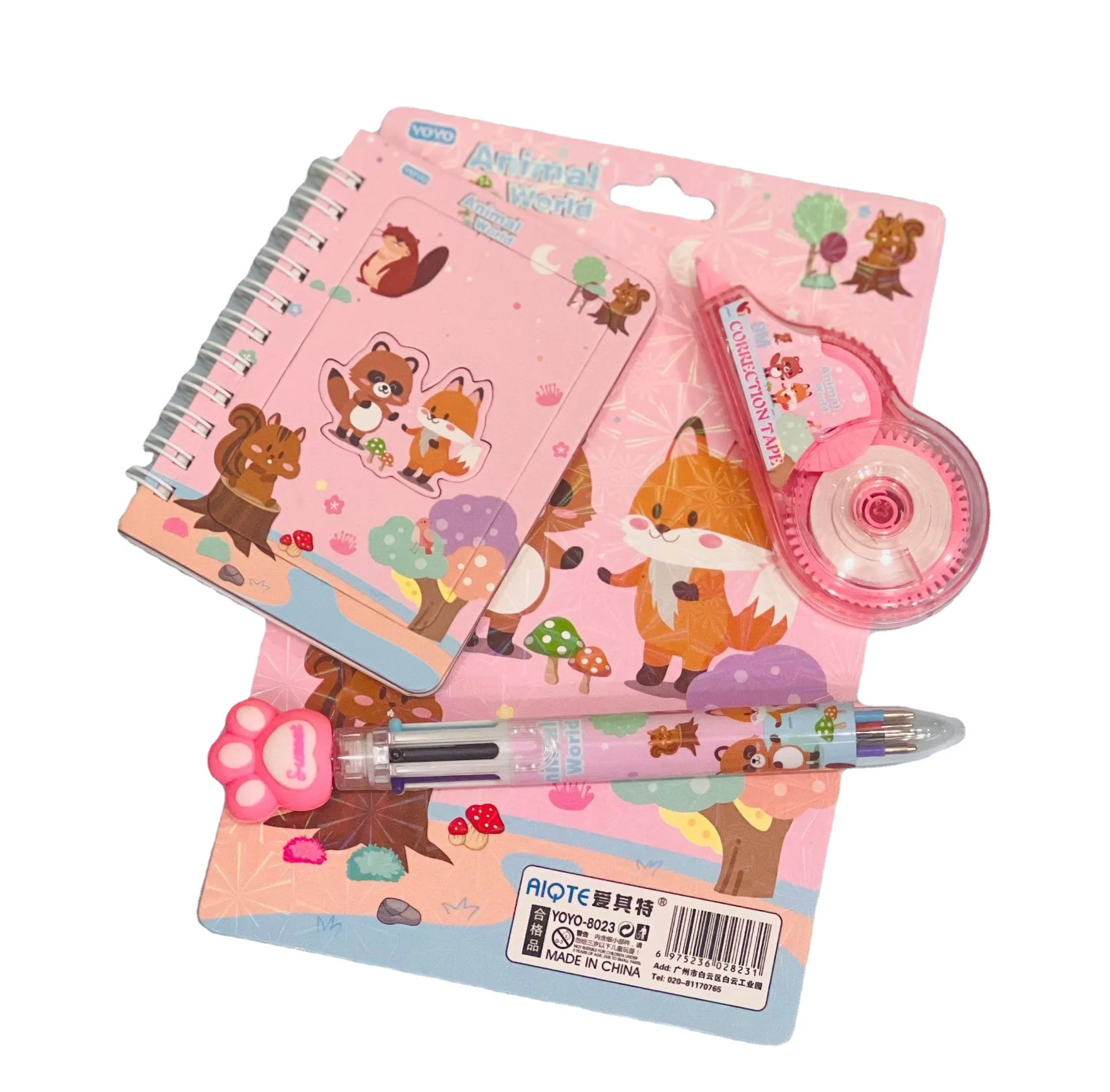 Ready to ship wholesale children kids funny cheap gift kits stationary accessory letter writing paper stationery set