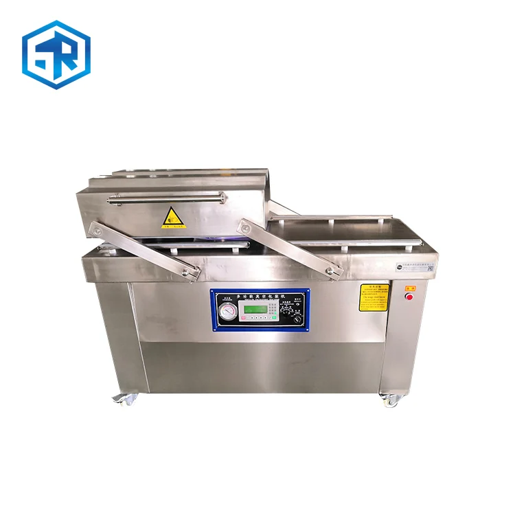 2022 factory direct selling automatic food vacuum sealing machine vacuum packing machine double chamber type sealer machine