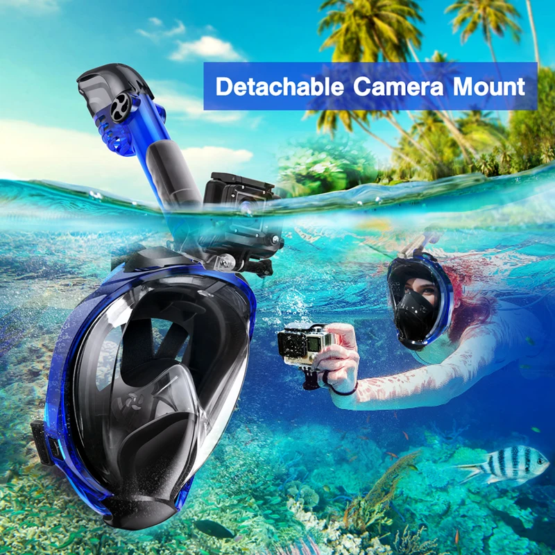 Factory Direct Sale Kid Diving Equipment 180 Wide View Full Face Snorkel Diving Mask