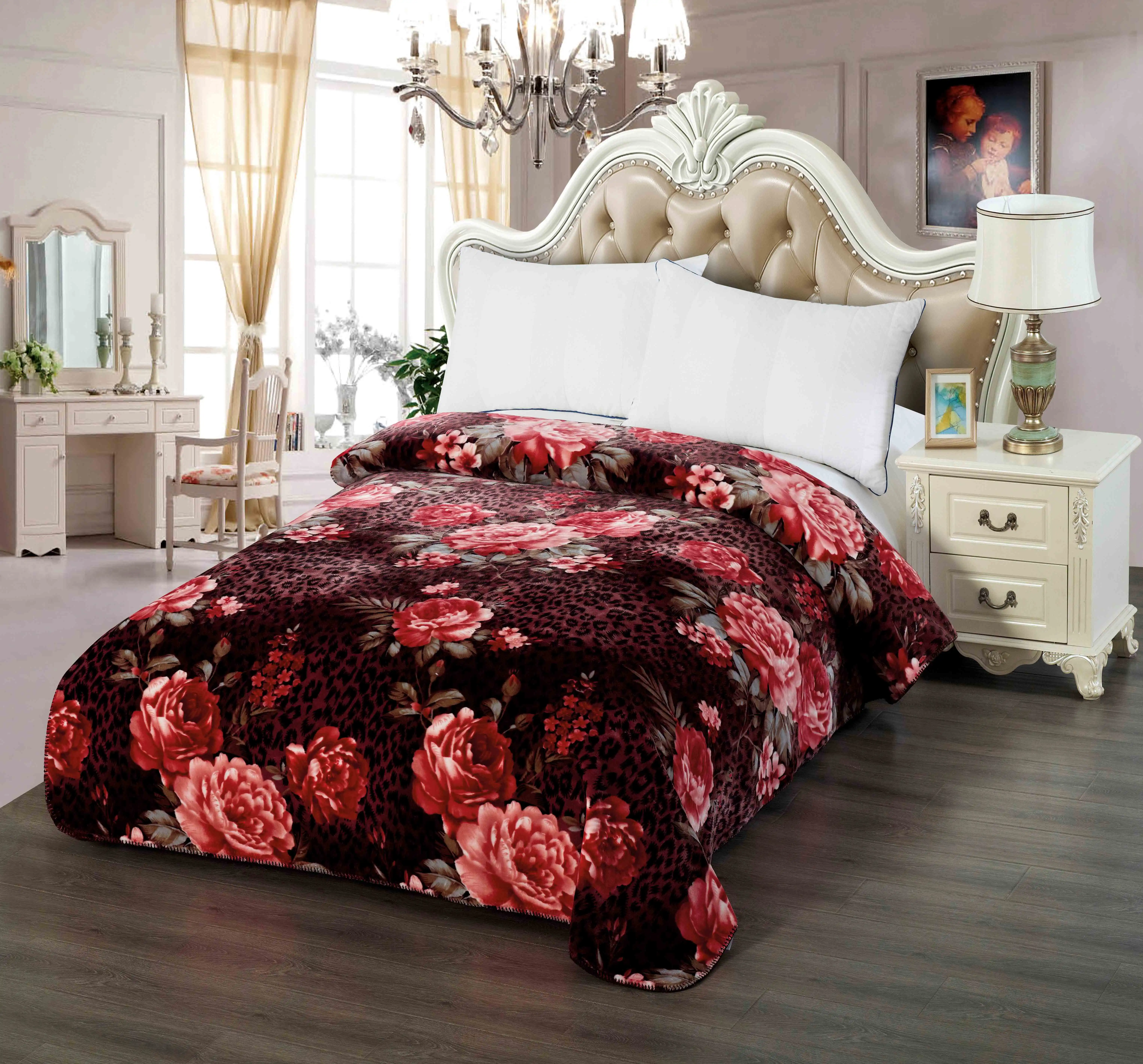 Turkish Wholesale Manufacturer Factory Direct Price Super Soft Flannel Throw Blanket for Home Use