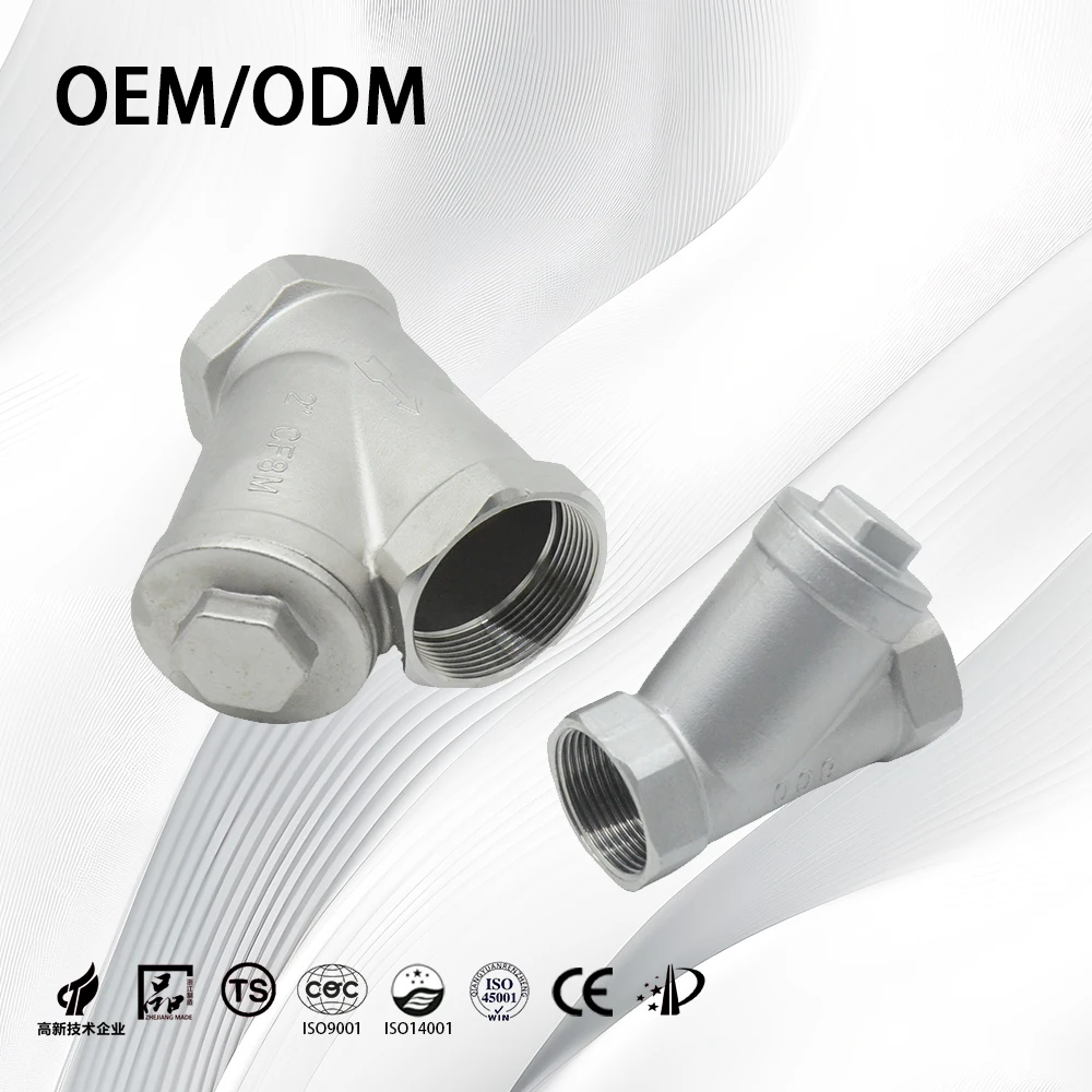 SS304/SS316 OEM/ODM индивидуальный полный порт с высокой эффективностью резьбой Y-типа фильтр для тонкой химической промышленности