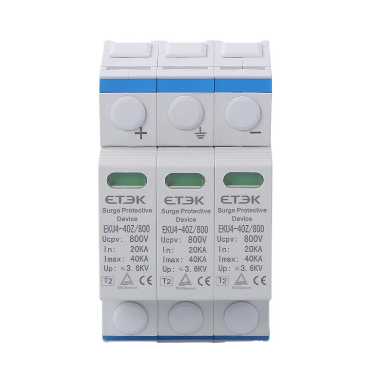 ETEK SPD Surge Protector Protective Device DC Photovoltaic 2P DC 1000V/600V