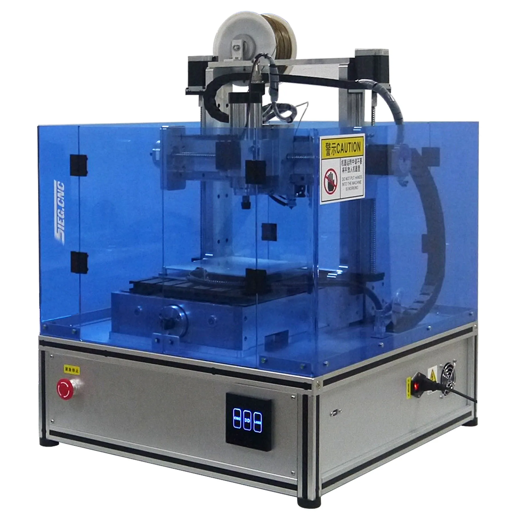 JET3000 CNC Metal Milling Machine 3D Printer Laser cutting Engrave 3 in 1 800W for Hobby or Education