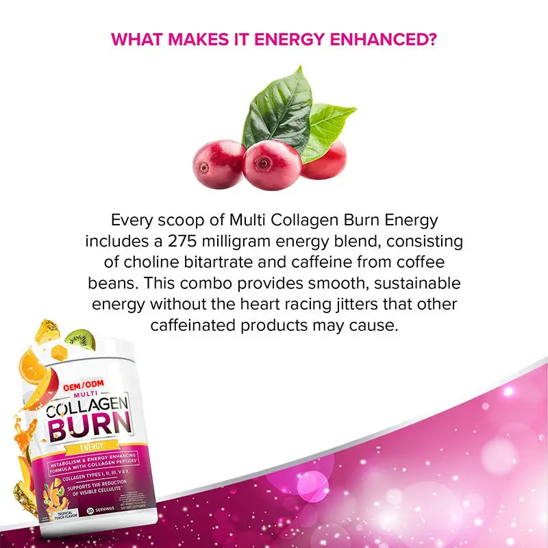 Multi-type Hydrolyzed Collagen Protein Peptides Capsules With Hyaluronic Acid Vitamin C Hair Care Pills