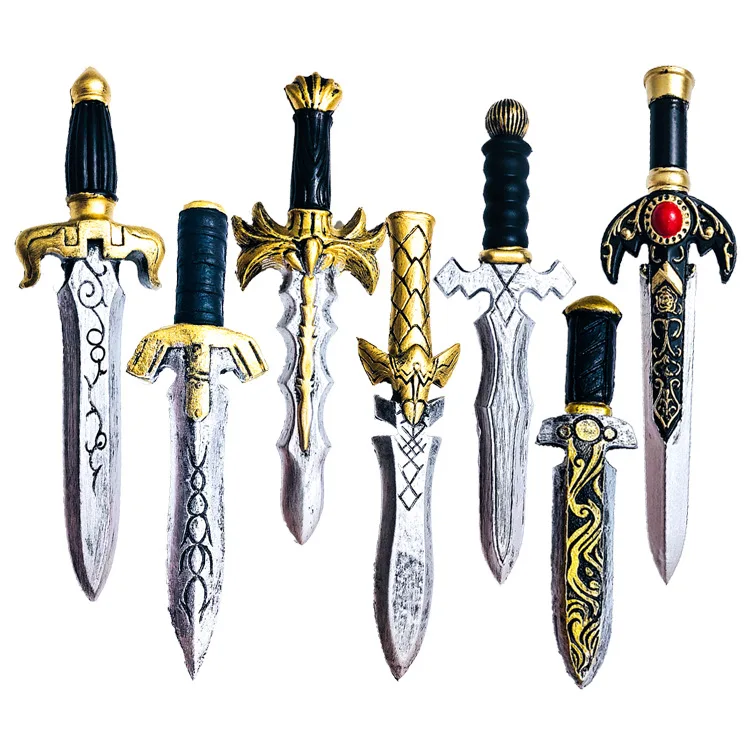 Hot Sell Cool PU Swords Soft and Short Dagger Sword Tool for Cosplay Game High Quality Mini PU Opp Bag Unisex PU Stress Toy