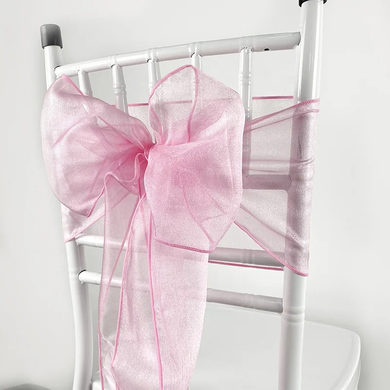 
Best Selling Chiffon Chair Sash Wedding Party Chair Sash Monos Para Sillas 