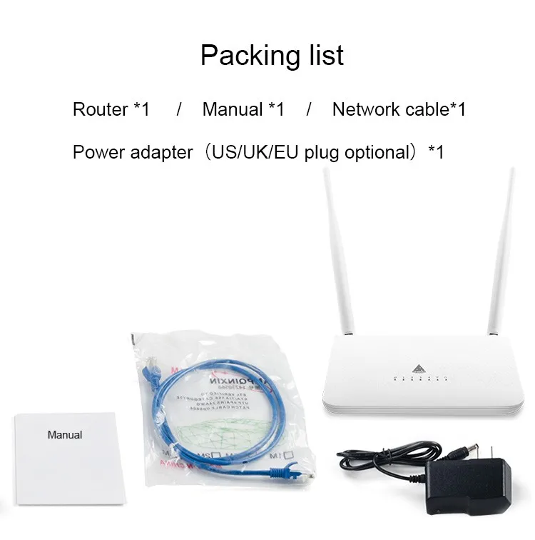 Home Model Wireless Router 300Mbps/MT7620N/Openwrt/4x 100M Lan Port/wifi Repeater