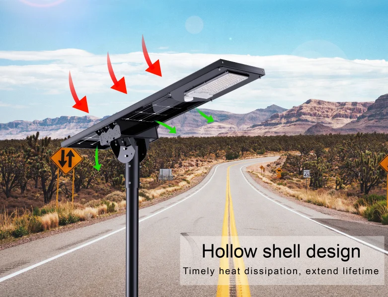 RoadSmart Waterproof IP65 Solar Lamp Outdoor Integrated Solar Street Lights All In One Lamp