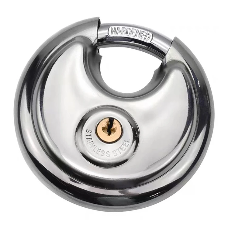 stainless steel round padlock for hardware tools boxes