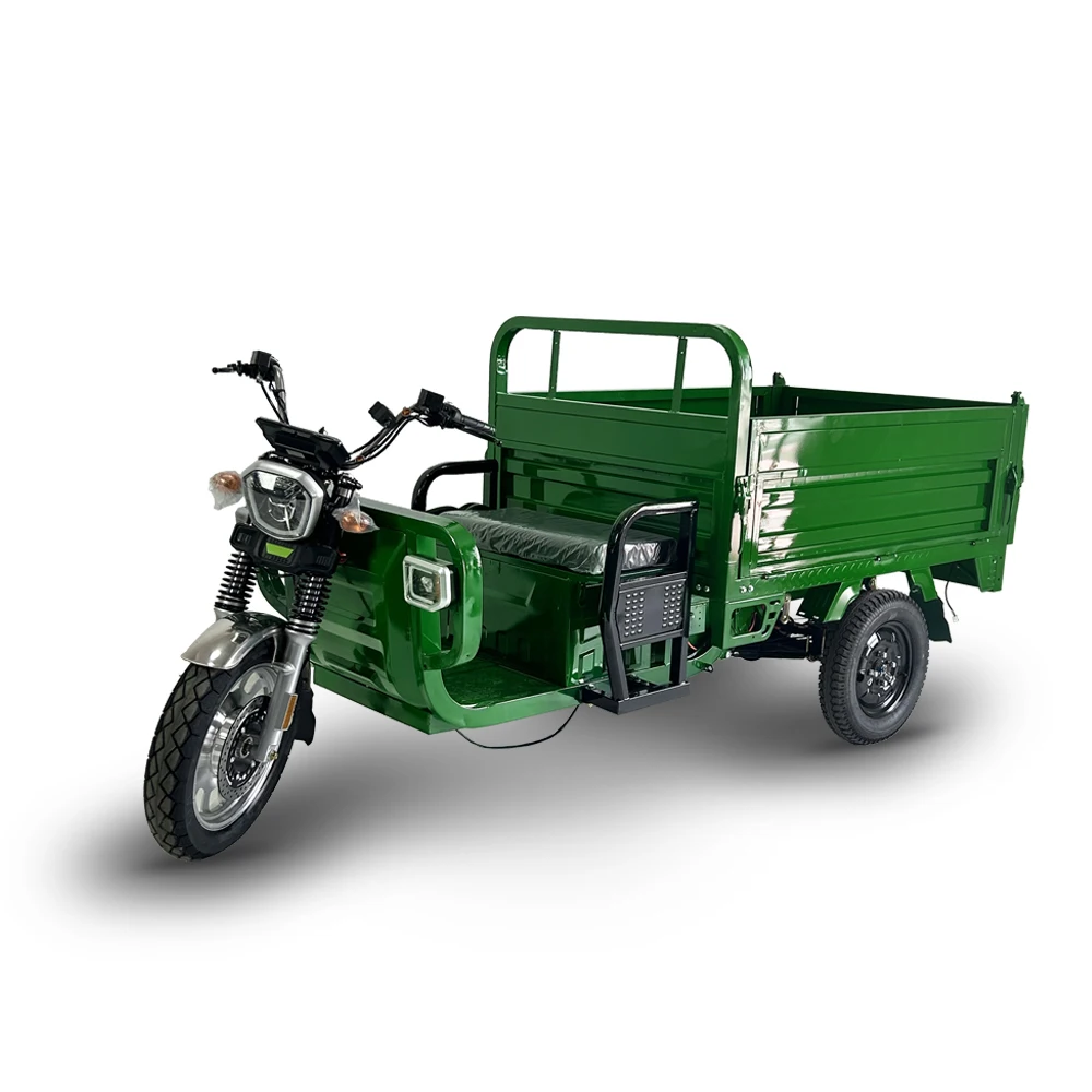 2024 Damping truck 2000w electric tricycles 3 wheel motorcycle 45KM Rear axle disc brake electric vehicle