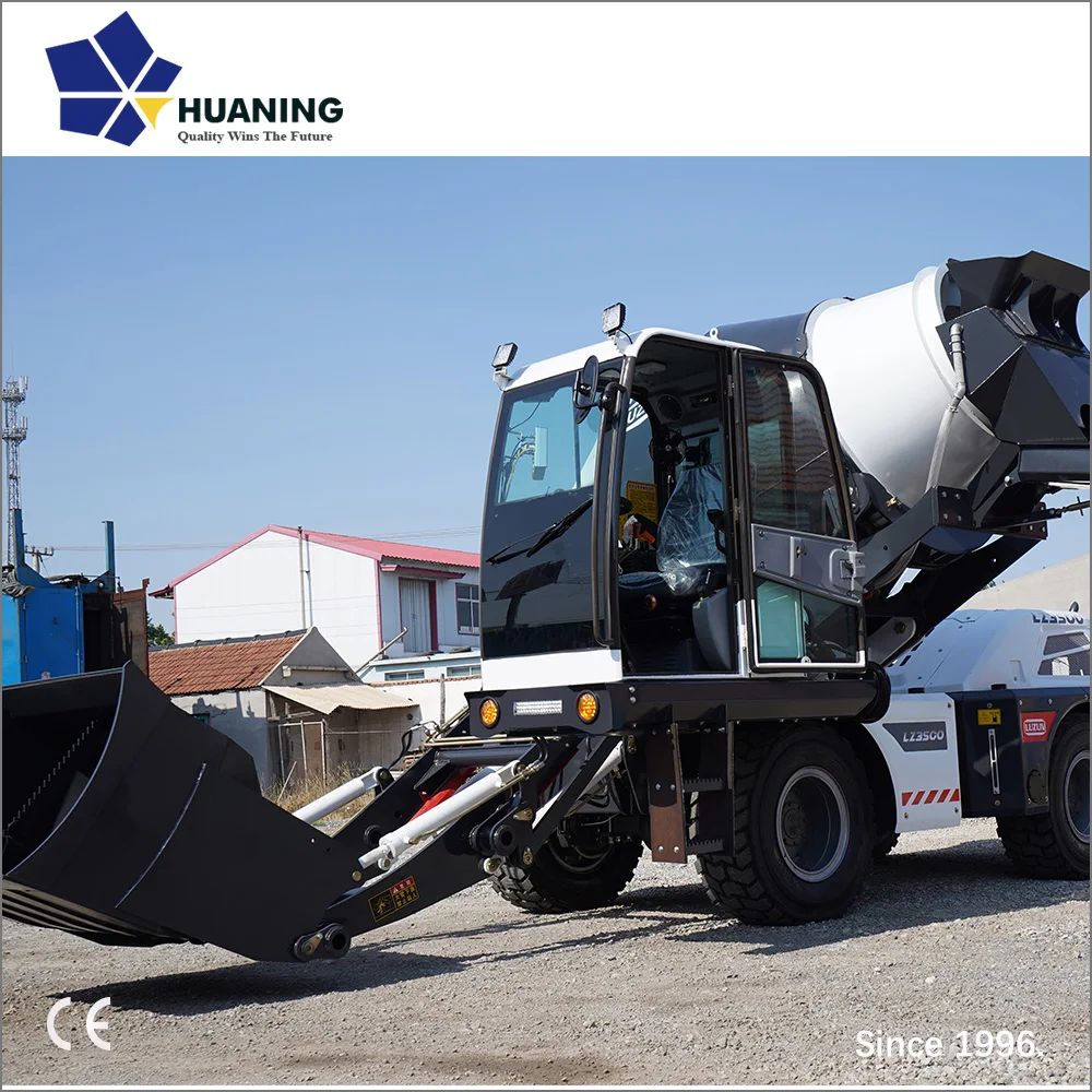 3.5m3 self loading concrete mixer truck for sale