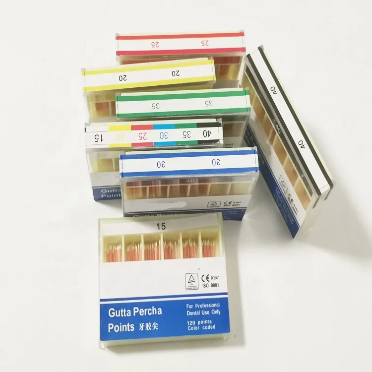 Chinese Manufacturer  Dental Absorbent Gutta Percha Points for dental endodontic