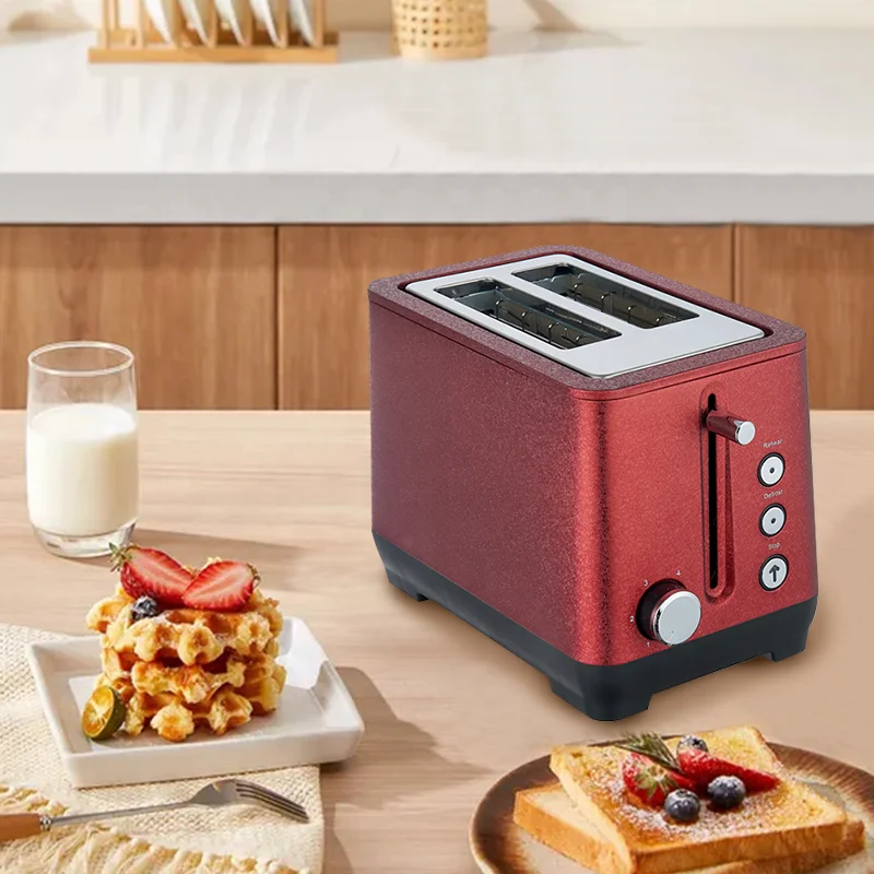 Kerong  the Toaster Professional Supplier 2 Slice Wide Slot Toaster with Toaster Timer Switch