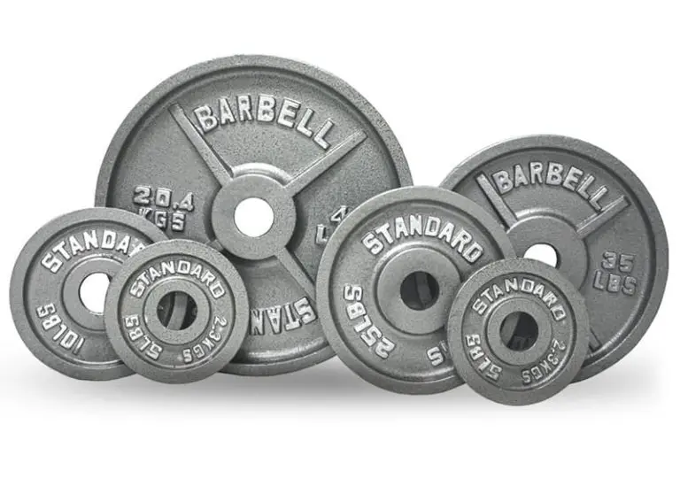 Gym equipment cast iron weight plates for fitness training
