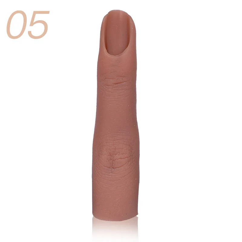 Professional Manicure Tools Silicone Practice Fingers Flexible Nail Art Training Fingers for Acrylic Nails