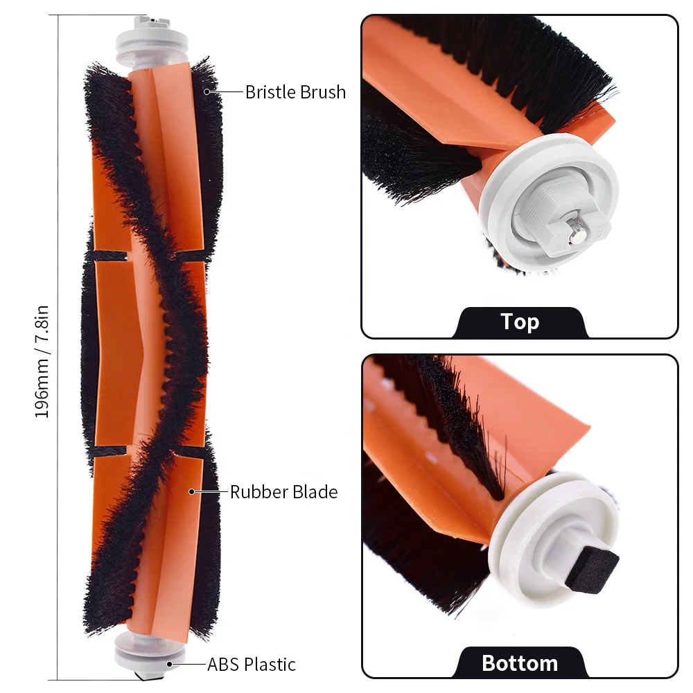 HEPA Filter Main Side Brush for Xiaomi Mijia Mi 1/1S Roborock S50 S55 S6 MAXV Pure S4 E4 E35 E25 E2 Vacuum Cleaner Parts