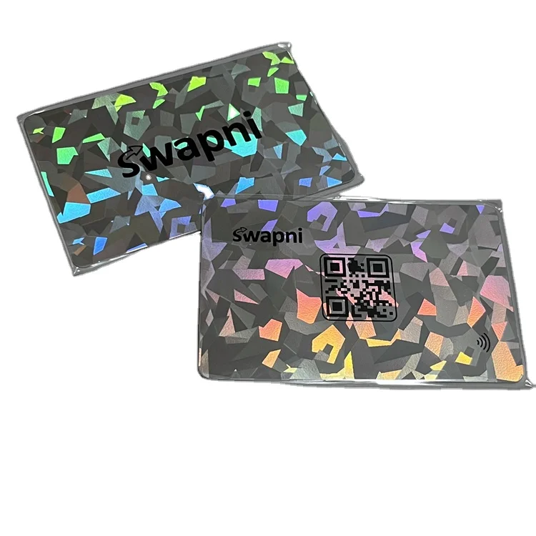 White Plastic Social Media Payment CR80 Business Cards Custom Nfc