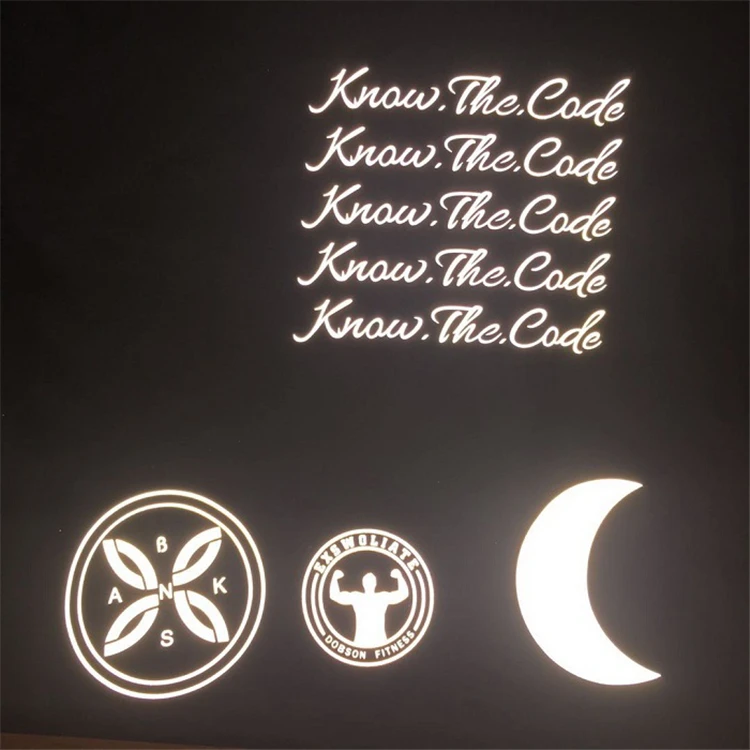 BRIGHE SILVER HOT FILM ENGRAVING REFLECTIVE LETTERS PRINTED ON TARPAULIN  REFLECTIVE LETTERS