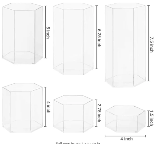 acrylic clear square wedding plinths wedding pedestal cylinders pillar acrylic display cube stand for wedding &party