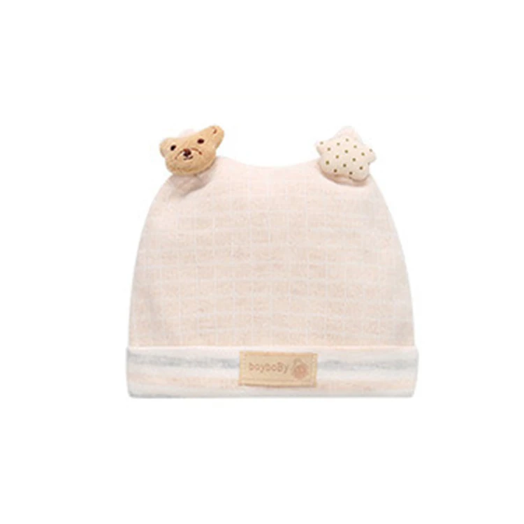 Lovely Winter Spring and Autumn  Infant Beanies 100% Cotton Unisex Knitted Animal Shape Double Layer Hat