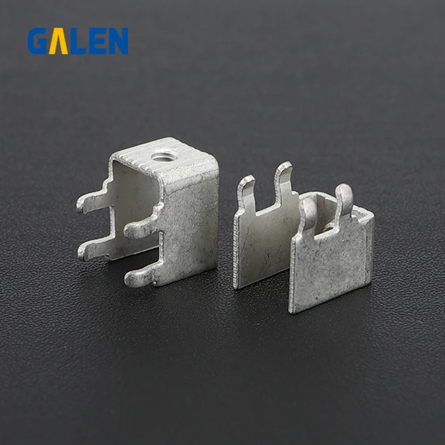 pcb-2 m3 Welding tab terminal pure copper tinned soldering terminal four pins pcb screw terminal