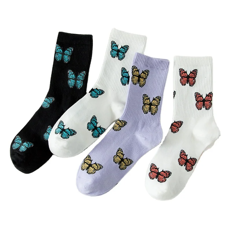 
Fashionable Low Cost Butterfly Personality Warm Couple Sport Socks 