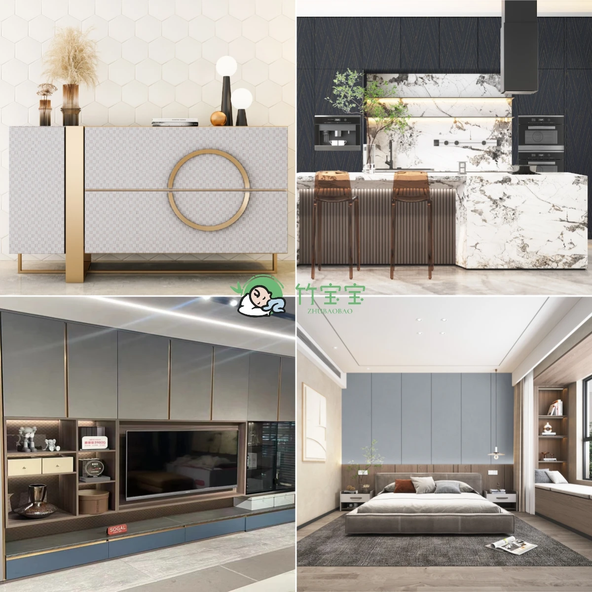 OSB 18mm Finished Melamine Bamboo Particle Board Excellent Poplar Wood Subflooring Modern Kitchen Design Indoor Flakeboards