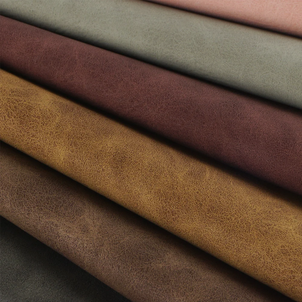 Customization Water Based Nubuck suede PU Synthetic Leather Material for shoes bag