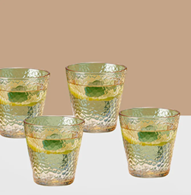 Tea cup set bulk buying high quality glasses drink cup glass water juice tea coffee cup set
