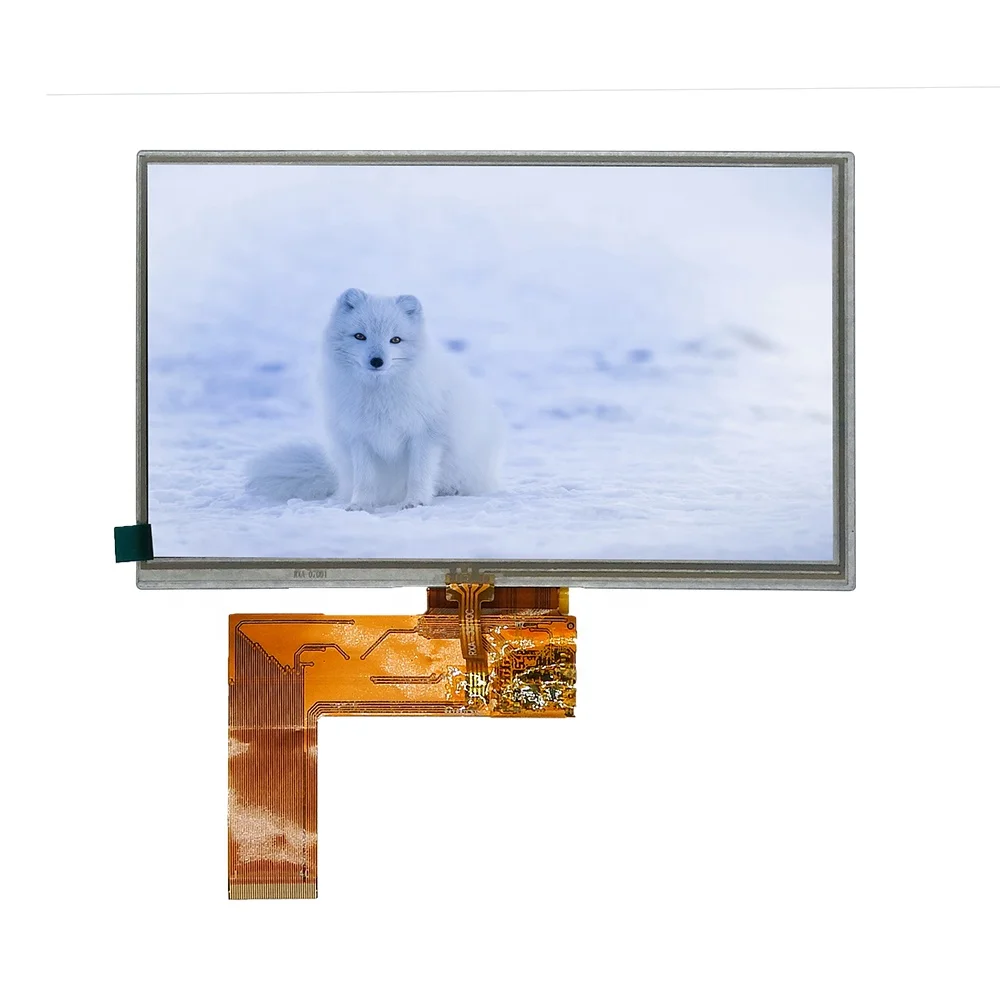 7 inch 800X480 resolution color TFT LCD 40 pin RGB resistive touch screen display