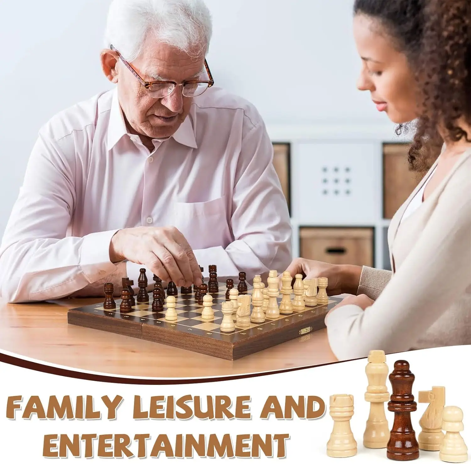 educational toy luxury magnetic wooden tournament chess board games cheap wood custom magnet travel chess set for adults