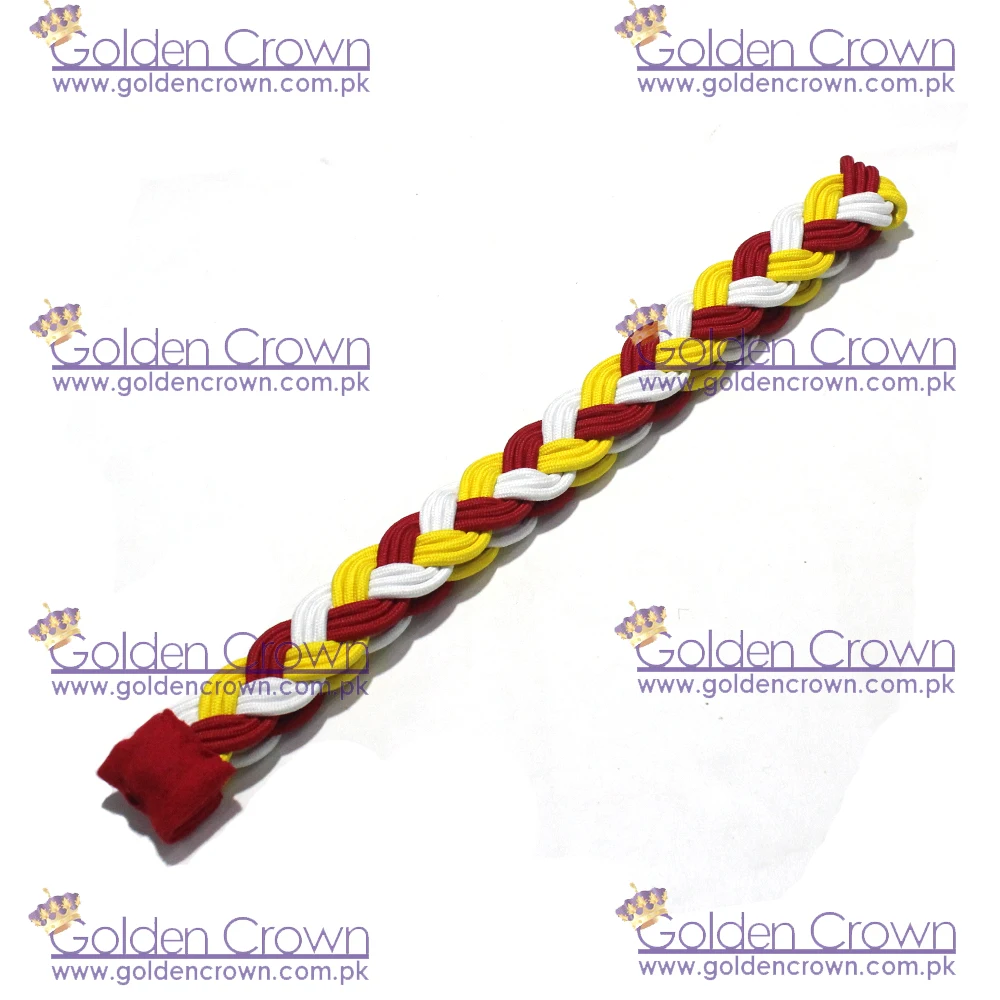 Custom Wholesale Uniform Shoulder Cords Red And White