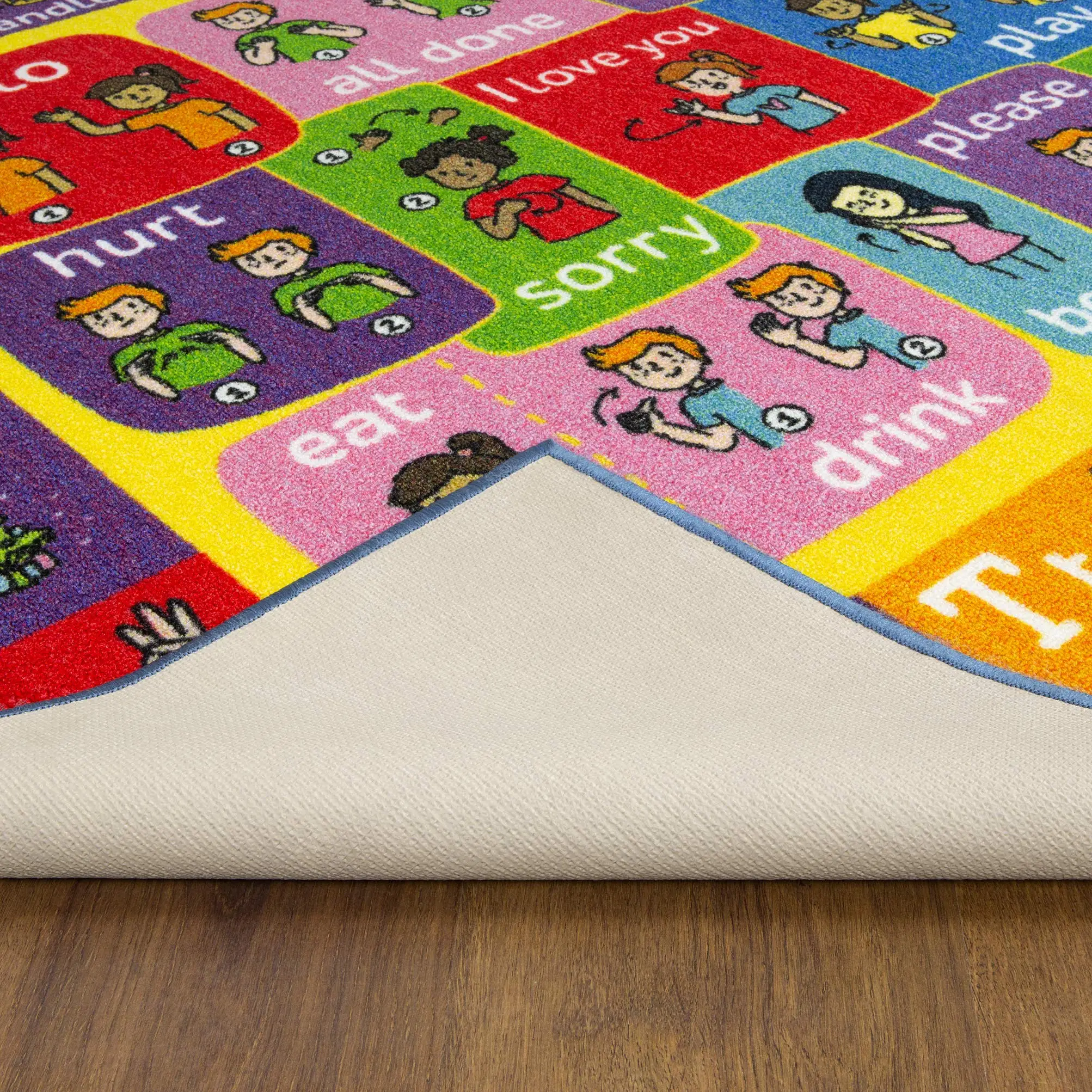 Kids Alphabet Rug ABC Mat Carpet Toddler Fun Educational Activity Kids Room Playroom Bedroom Kindergarten Nursery Rugs