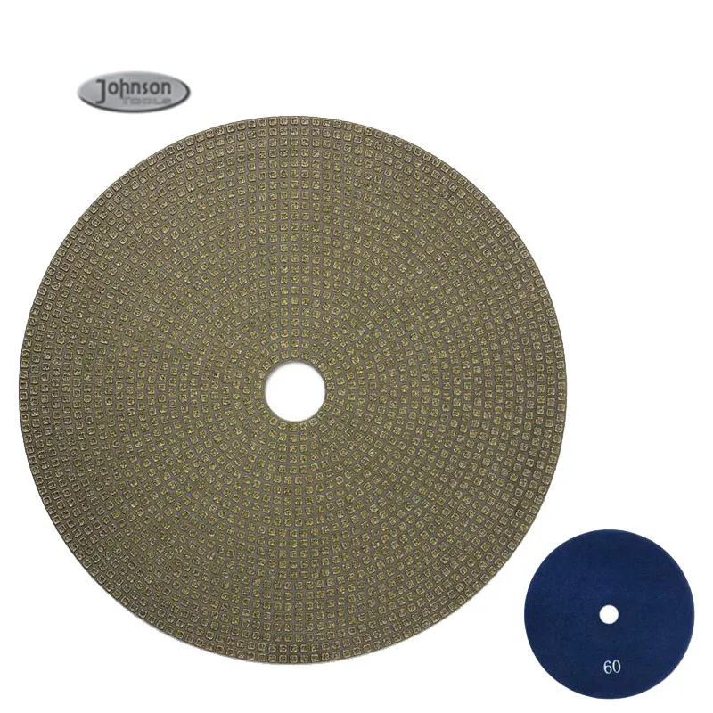 Premium 7' Metal Bond Electroplated Granite Grinding Diamond Metal Bond Polishing Pads For Granite Marble