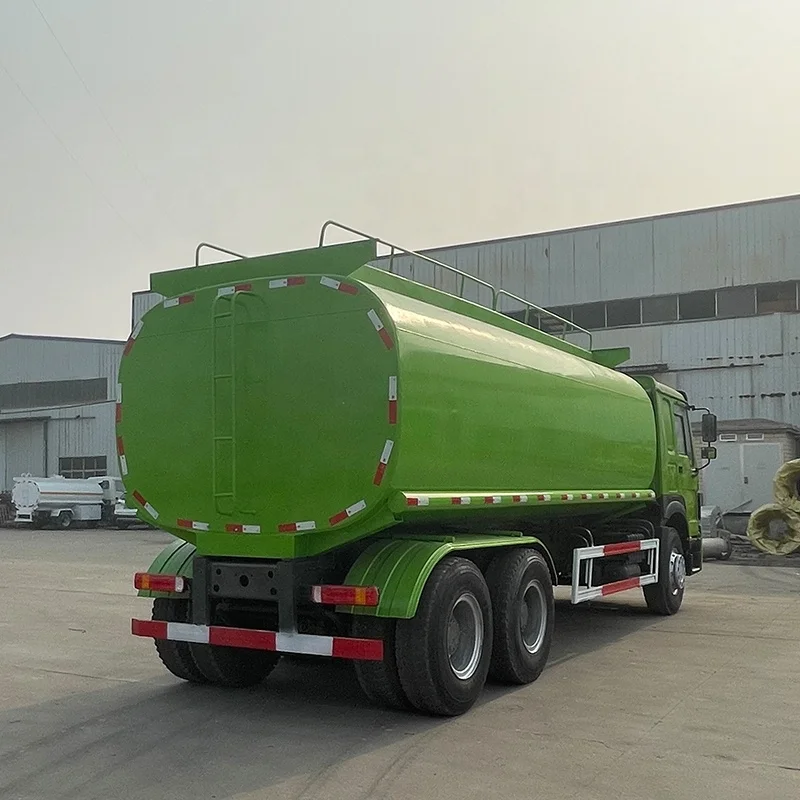 Chinese howo used fuel tank truck 6*4 transport oil 20000 liters fuel tanker truck in stock