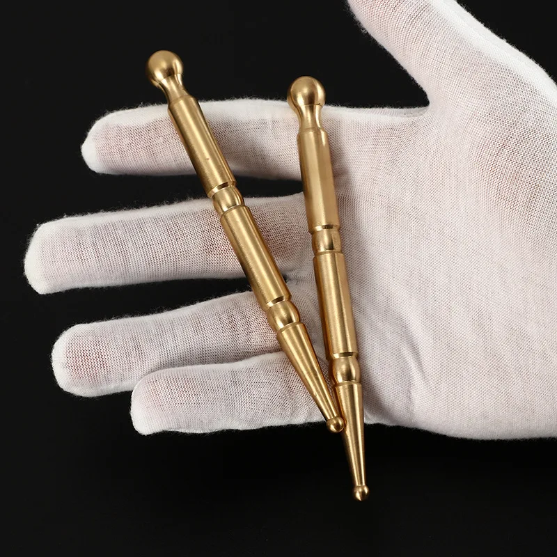 Copper Trigger Point Massage Pen Face Eye Ear Massage Tool Acupuncture Probe Reflexology Pain