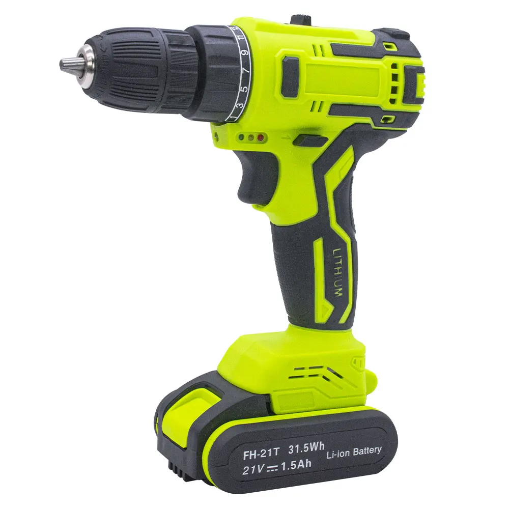 FEIHU Tech Lithium battery electric rechargeable cordless screwdriver hand drill machine with battery power drills for household