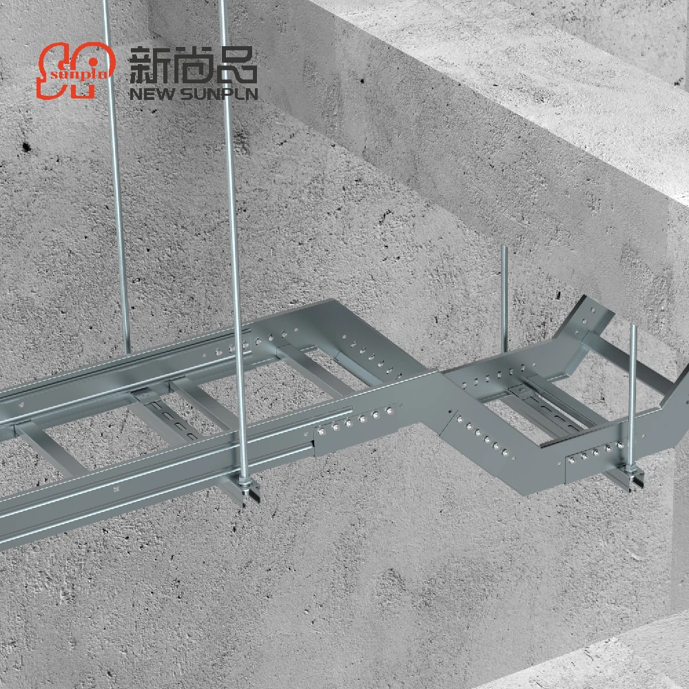 450 3 мм оцинкованный кабельный лоток из углеродистой стали Q235 с порошковым покрытием для строительства, инфраструктурный перфорированный кабельный лоток