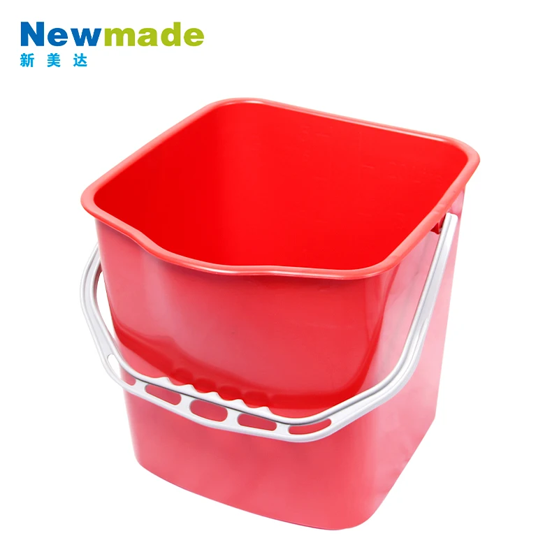Mop Wringer Pp Industrial Professional Side Press Mop Plastic Single Bucket Trolley With Wringer Mop And Bucket Set Wringer