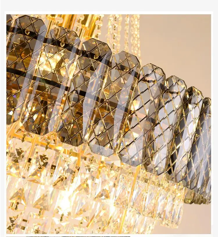 Living Room Villa Crystal Decorative Chandelier Modern Pendant Luxury Large K9 Crystal Chandelier Ceiling Luxury Hanging Lights