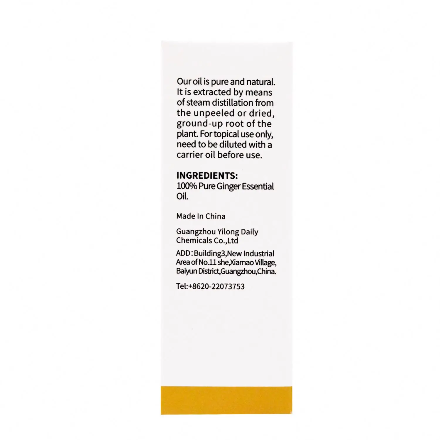 MELAO 30ml Ginger Essential oil Ginger Fever Essential Oil Meridian Nassage Oil Push Back  Relieve Stress