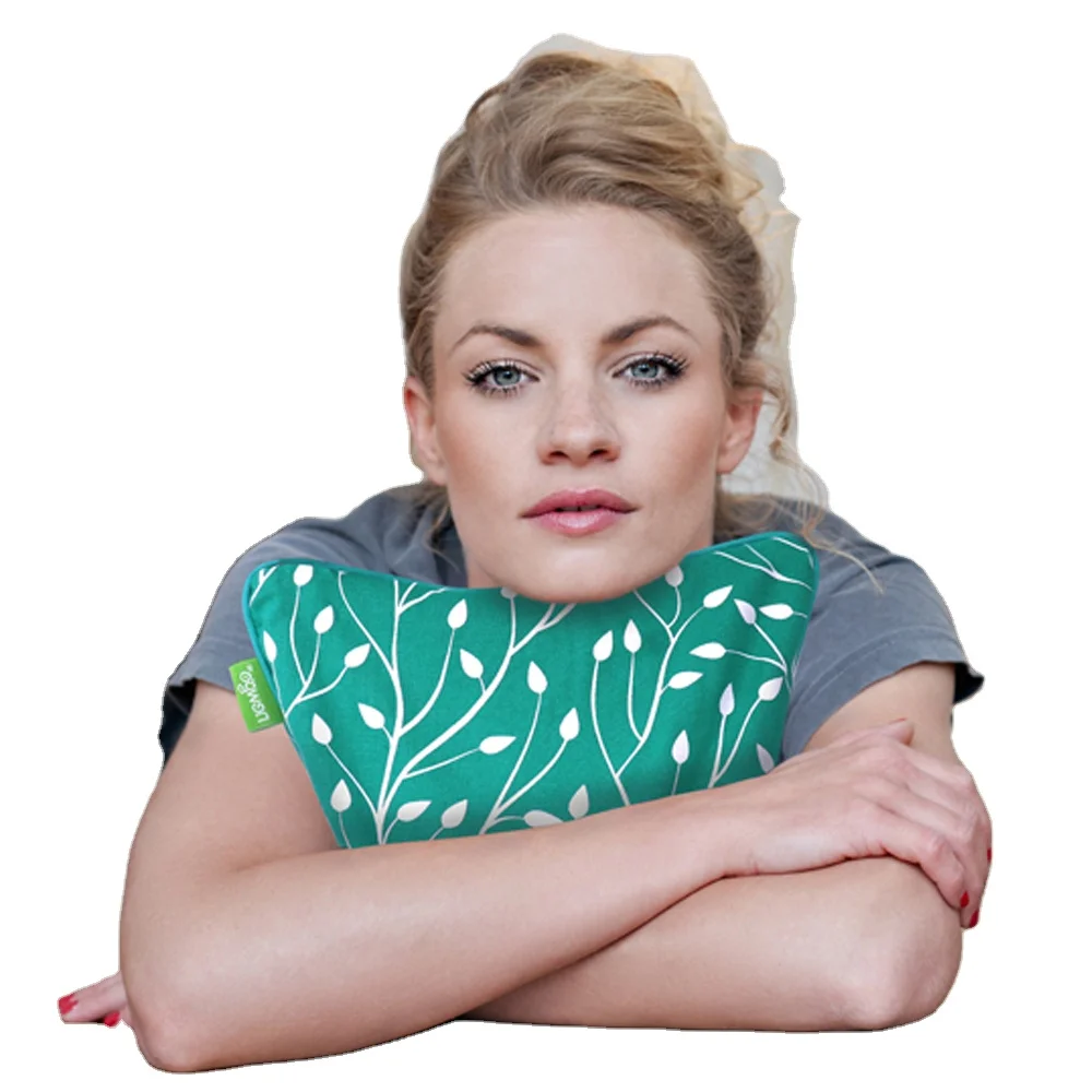 Heating Pad Natural Wheat Seeds Moist Heat therapy Pillow with cotton linen cover