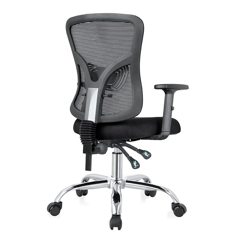 No foldded and mesh seat ergohuman office swivel chair  with wheels in office furniture