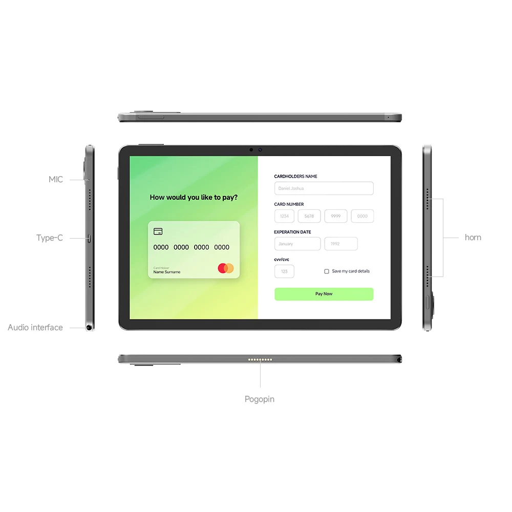 10.95inch oem tablet pc self ordering restaurant nfc pos contactless tap to pay touch screen tablet android