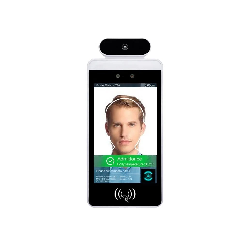 
body face recognition access control temperature screen kiosk measurement camera machine 
