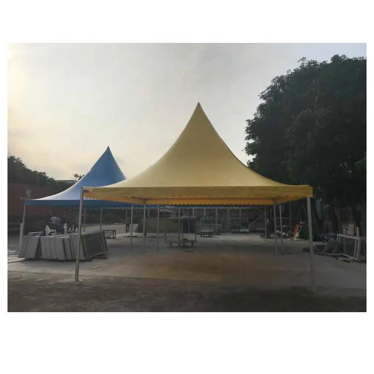 3x3 4x4 5x5 6x6m aluminum PVC Gazebo pinnacle Pagoda Tent in Guangzhou China